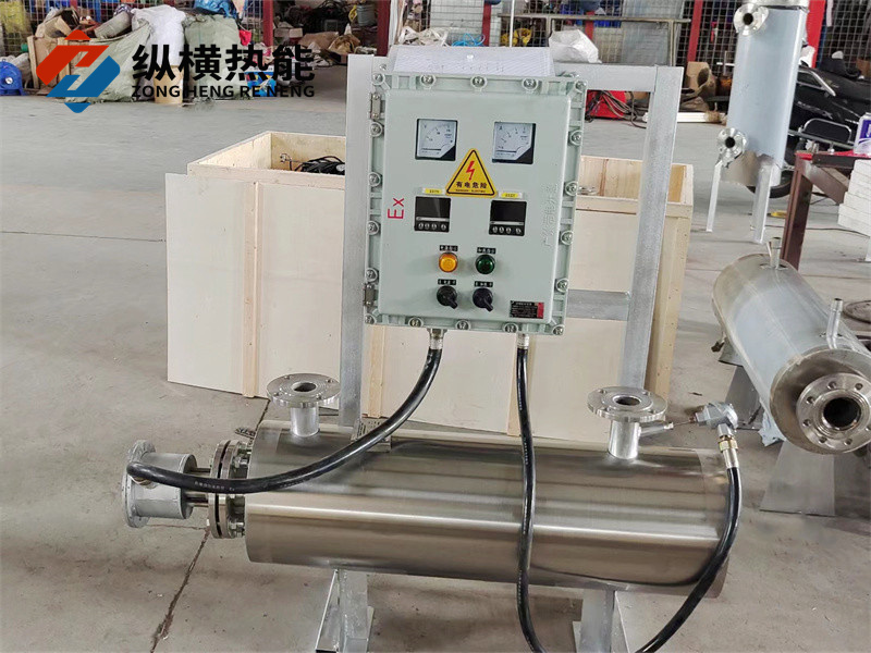 10KW一体式氮气防爆管道加热器